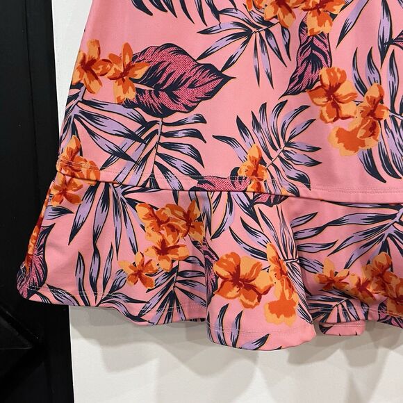 Tommy Bahama Women’s Pink Tropical Print Golf Skort Size Small - Picture 2 of 5